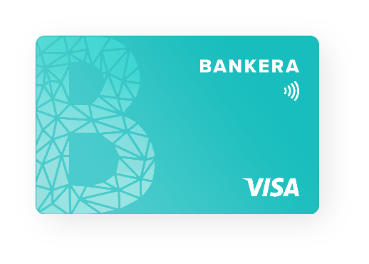 Зображення фізичної дебетової картки Bankera